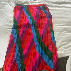 Colorful Pleated Women's Skirt
